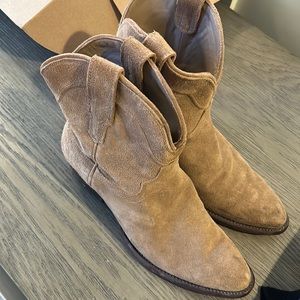 Tecovas suede ankle boot